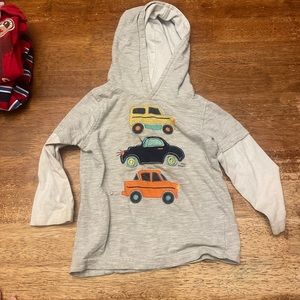 🔴Hoodie pullover with cars on it. 24 months